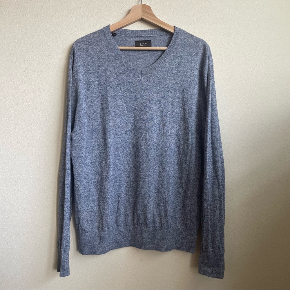 Jachs NY Linen Blend V-neck Sweater M